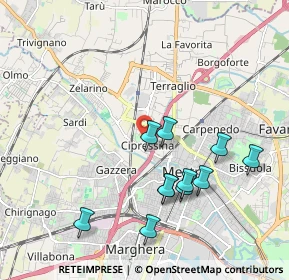 Mappa Via Guglielmo Ciardi, 30174 Venezia VE, Italia (1.94273)