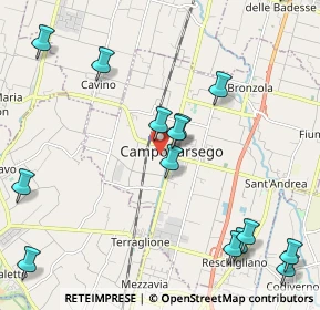 Mappa Via Ferraris Galileo, 35011 Campodarsego PD, Italia (2.68467)