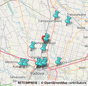 Mappa Via Ferraris Galileo, 35011 Campodarsego PD, Italia (7.72267)