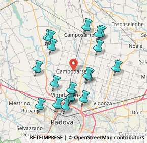 Mappa Via Ferraris Galileo, 35011 Campodarsego PD, Italia (7.37316)