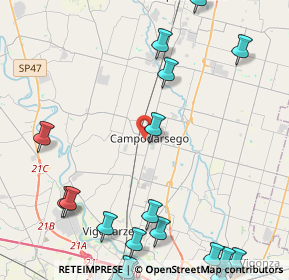 Mappa Via Ferraris Galileo, 35011 Campodarsego PD, Italia (6.471)