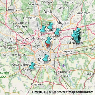 Mappa Via Renato Birolli, 20125 Milano MI, Italia (8.774)