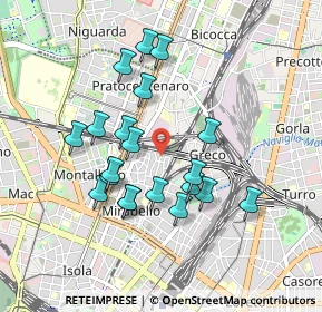 Mappa Via Renato Birolli, 20125 Milano MI, Italia (0.824)