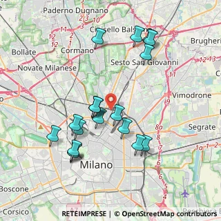 Mappa Via Renato Birolli, 20125 Milano MI, Italia (3.76316)