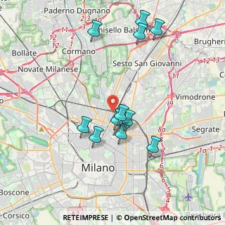 Mappa Via Renato Birolli, 20125 Milano MI, Italia (3.76364)