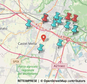 Mappa Via Verziano, 25125 Brescia BS, Italia (4.08769)