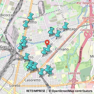 Mappa Via Privata Treviso, 20127 Milano MI, Italia (1.075)