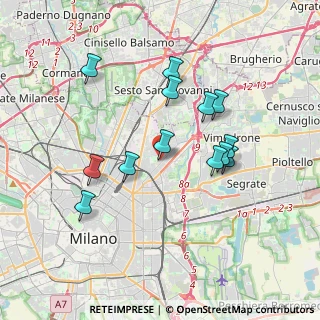 Mappa Via Privata Treviso, 20127 Milano MI, Italia (3.35385)