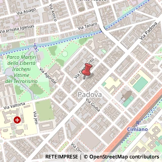 Mappa Via Privata Paolo Paruta,  31, 20127 Milano, Milano (Lombardia)