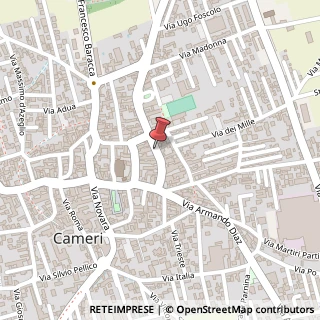 Mappa Via Mazzucchelli Carlo, 45, 28062 Cameri, Novara (Piemonte)
