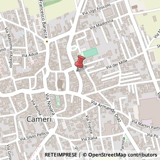 Mappa Via Mazzucchelli Carlo, 52, 28062 Cameri, Novara (Piemonte)