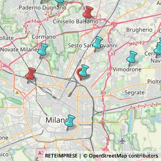 Mappa Via Jean Jaurès, 20127 Milano MI, Italia (5.94273)