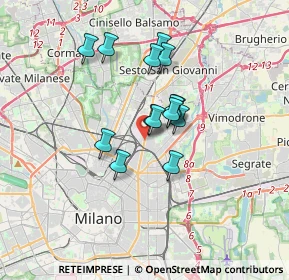 Mappa Via Jean Jaurès, 20127 Milano MI, Italia (2.53143)