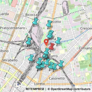 Mappa Via Jean Jaurès, 20127 Milano MI, Italia (0.872)