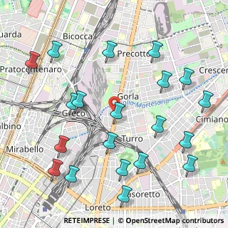 Mappa Via Jean Jaurès, 20127 Milano MI, Italia (1.2565)