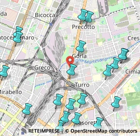 Mappa Via Jean Jaurès, 20127 Milano MI, Italia (1.3885)