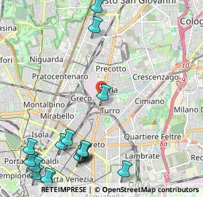 Mappa Via Jean Jaurès, 20127 Milano MI, Italia (3.04176)