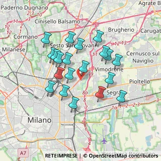 Mappa Via Orbetello, 20132 Milano MI, Italia (3.1775)