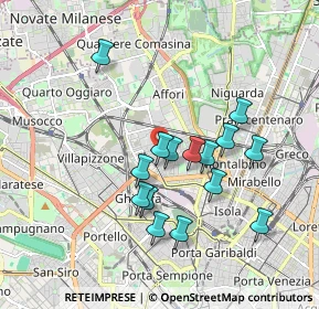 Mappa Via Privata Imola, 20158 Milano MI, Italia (1.63333)