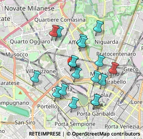 Mappa Via Privata Imola, 20158 Milano MI, Italia (1.62333)