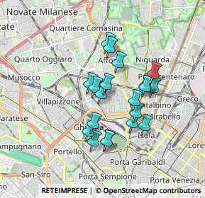 Mappa Via Privata Imola, 20158 Milano MI, Italia (1.4045)