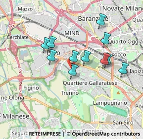 Mappa Via Mario Borsa, 20151 Milano MI, Italia (1.52636)