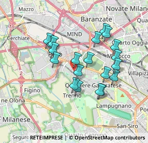 Mappa Via Mario Borsa, 20151 Milano MI, Italia (1.5765)