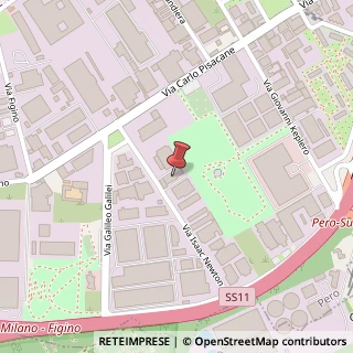 Mappa Via I. Newton, 9, 20016 Pero, Milano (Lombardia)