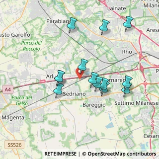 Mappa Via Cascina Magnaghi, 20018 Sedriano MI, Italia (3.54308)