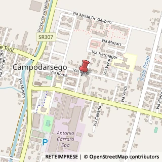 Mappa Via Manzoni, 9, 35011 Campodarsego, Padova (Veneto)