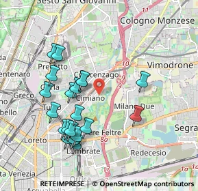 Mappa Via Canneto, 20132 Milano MI, Italia (1.894)
