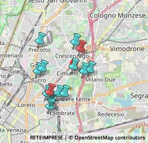 Mappa Via Canneto, 20132 Milano MI, Italia (1.58286)