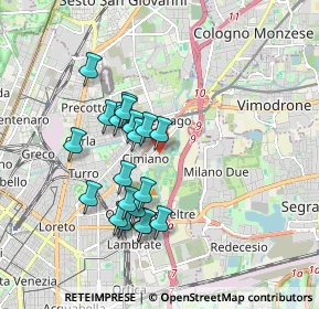 Mappa Via Canneto, 20132 Milano MI, Italia (1.586)