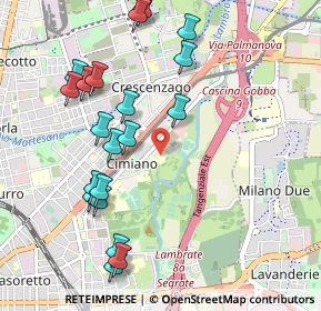 Mappa Via Canneto, 20132 Milano MI, Italia (1.105)