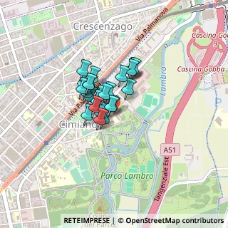 Mappa Via Canneto, 20132 Milano MI, Italia (0.244)