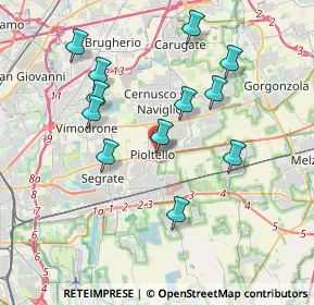 Mappa Piazza della Repubblica, 20096 Pioltello MI, Italia (3.66667)