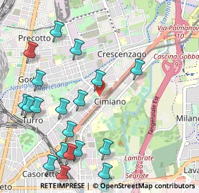 Mappa Via Madre Anna Eugenia Picco, 20132 Milano MI, Italia (1.3005)