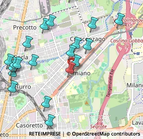 Mappa Via Madre Anna Eugenia Picco, 20132 Milano MI, Italia (1.2075)