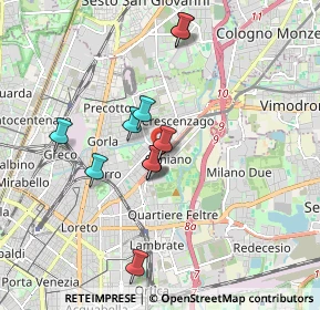 Mappa Via Madre Anna Eugenia Picco, 20132 Milano MI, Italia (1.71667)