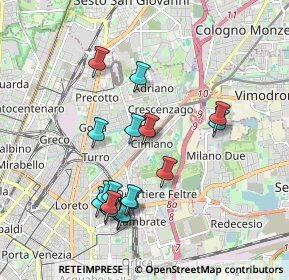 Mappa Via Madre Anna Eugenia Picco, 20132 Milano MI, Italia (1.86529)