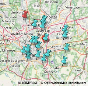 Mappa Via Madre Anna Eugenia Picco, 20132 Milano MI, Italia (6.5575)