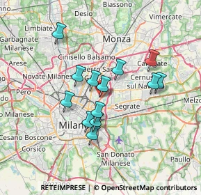 Mappa Via Madre Anna Eugenia Picco, 20132 Milano MI, Italia (5.72)