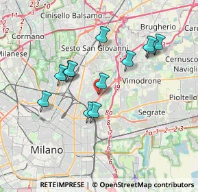 Mappa Via Madre Anna Eugenia Picco, 20132 Milano MI, Italia (3.30167)