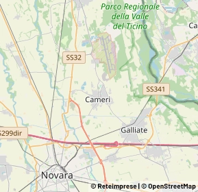 Mappa 28062 Cameri NO, Italia (6.0715)