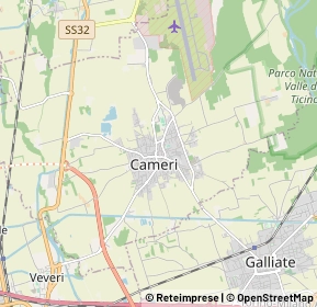 Mappa 28062 Cameri NO, Italia (1.9595)