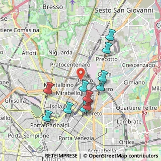 Mappa Via Privata Antonio Fortunato Stella, 20125 Milano MI, Italia (1.80091)