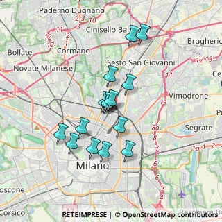 Mappa Via Niccolò Bettoni, 20125 Milano MI, Italia (2.90333)