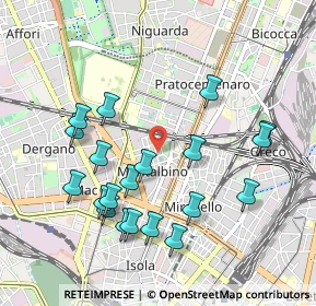 Mappa Via Sarzana, 20159 Milano MI, Italia (1.0035)