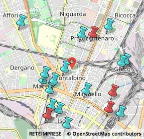 Mappa Via Sarzana, 20159 Milano MI, Italia (1.2305)