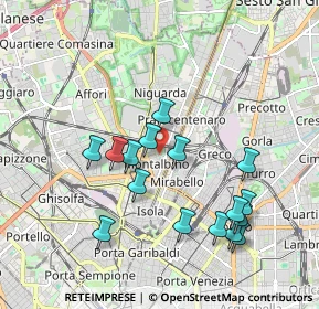 Mappa Via Sarzana, 20159 Milano MI, Italia (1.88563)